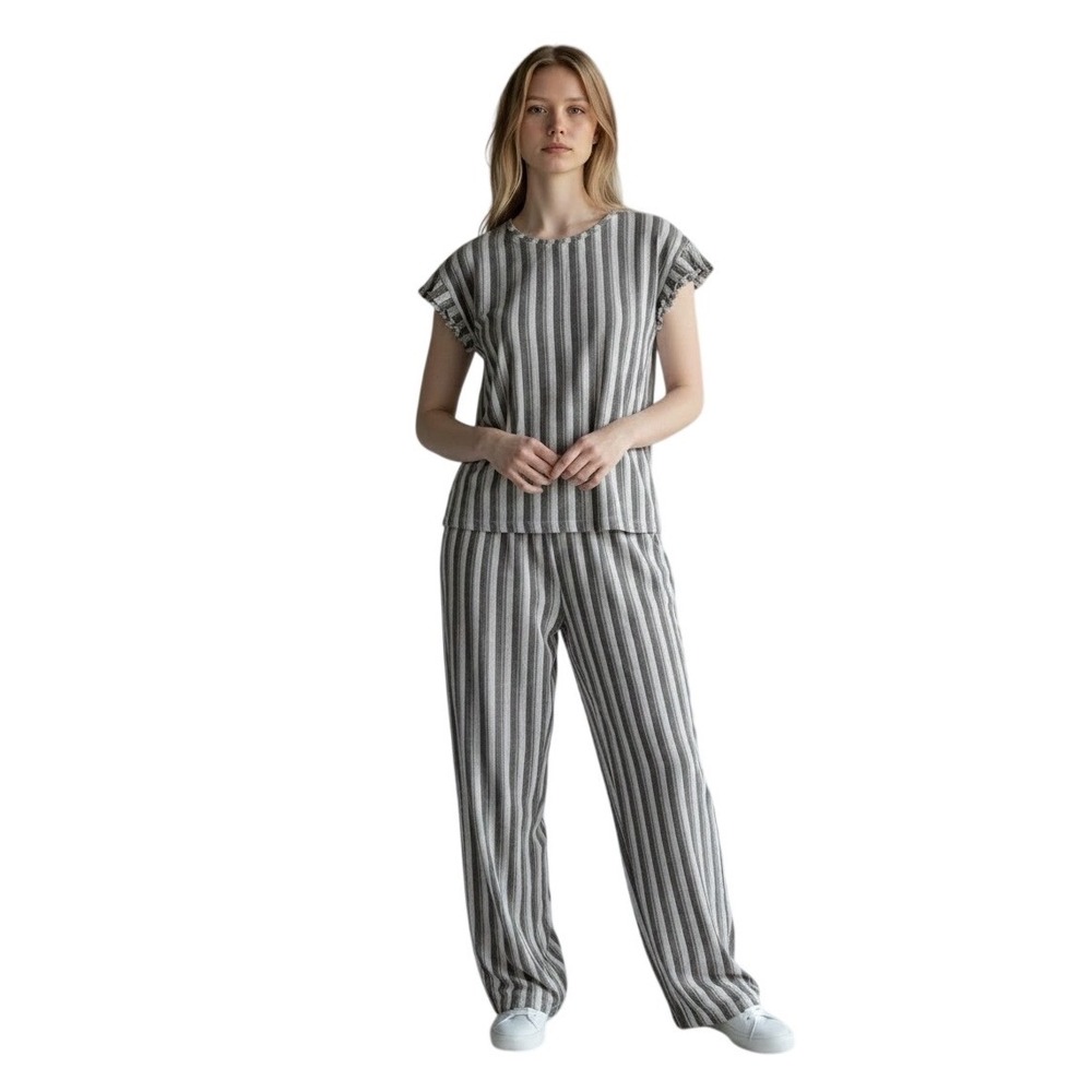 Tommy John Women Striped Pajama Set Size Medium